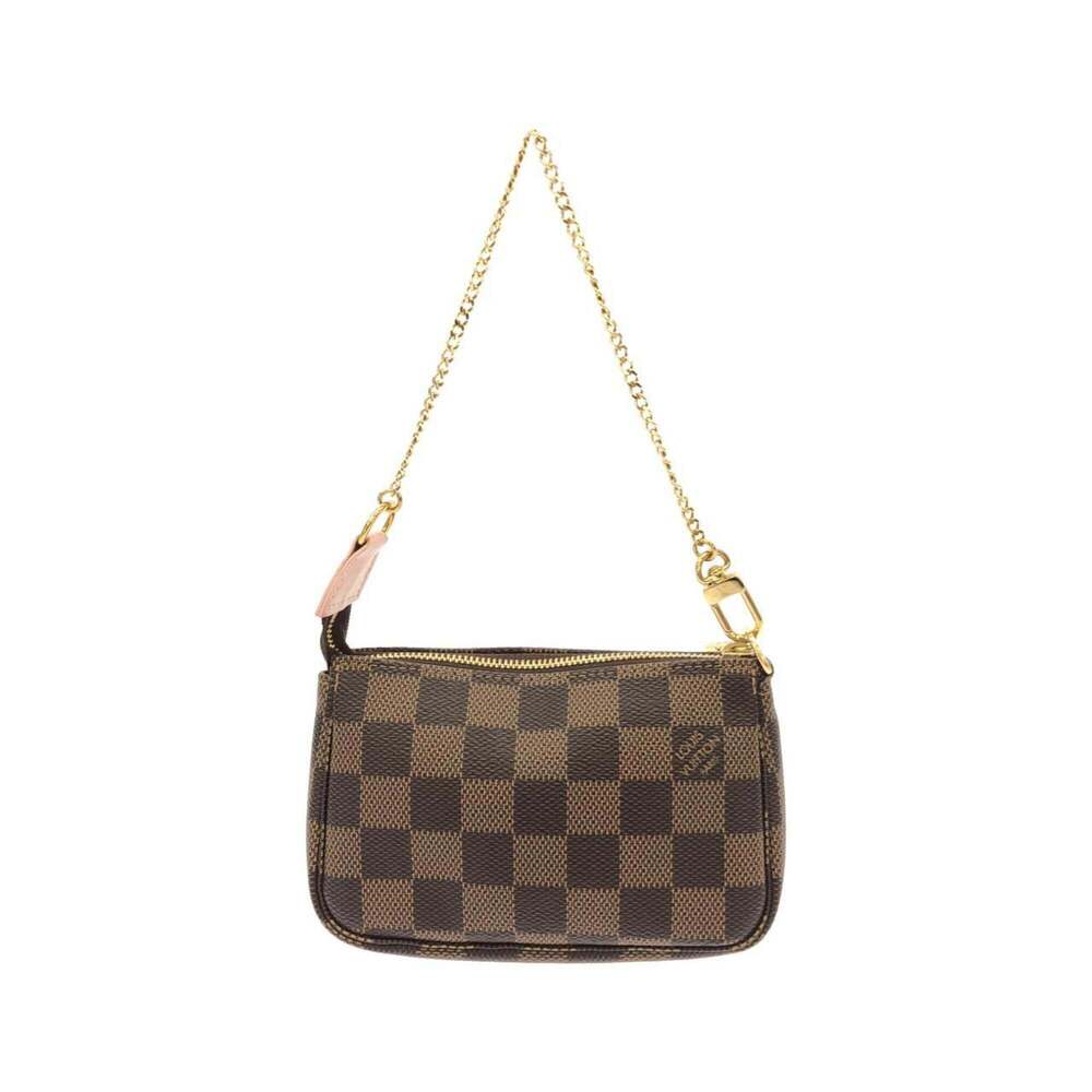 LOUIS VUITTON Authentic Brown Damier Pochette Pouch - Picture 2 of 7
